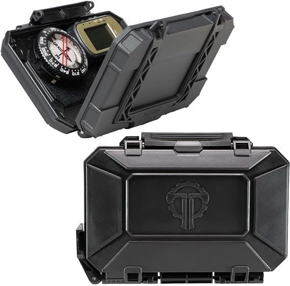 Thyrm DarkVault Original Critical Gear Case, Comms, with Velcro Panels, Blk | Rugged Waterproof Protection, Quick mount for MOLLE, Ideal for Velcro-backed navigation and comms gear, 1 Count, Made in USA