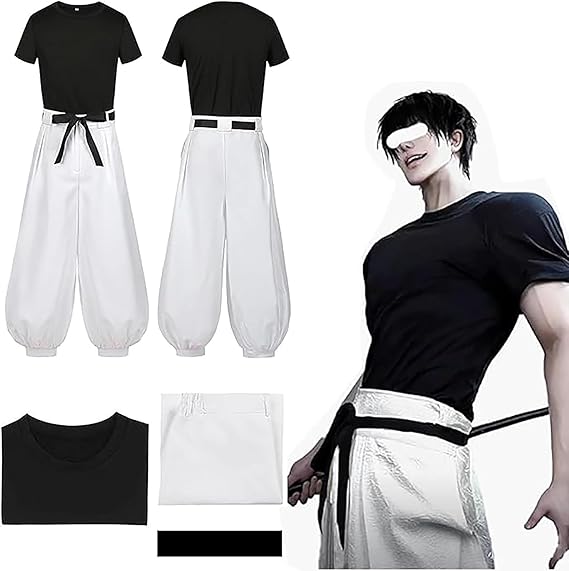 MeYuxg Anime Cosplay Kostüm Satoru Gojo Toji Fushiguro Geto Suguru Ryomen Sukuna Ieiri Shoko Amanai Riko Cosplay Kostüm Anime Kostüm