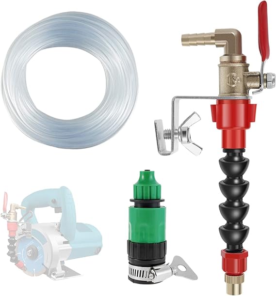 Dust Remover Water Sprayer for Cutting Machine, Misting System Dust Remover Water Sprayer Nozzle for Angle Grinder Machine, Misting Dust-Proof Tool Cutting Machine for Marble Brick Tile with Pipe