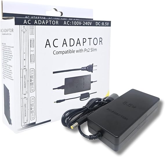 Old Skool PS2 AC Power Adapter for Sony PlayStation 2 Slim 7000 9000 Series