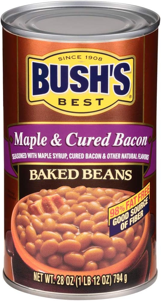 Bush's Best Maple Cured Bacon Baked Beans Can 794 g