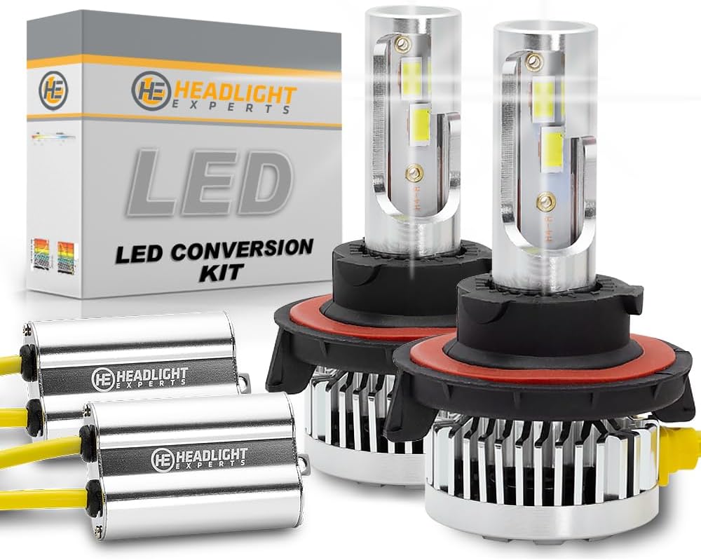 H13 Dual Beam LED Kit for 2008 Suzuki XL-7 Plug and Play 6000K 22,000 Lumens wCanbus Built-In Error Free Pack of 2 Fog Light