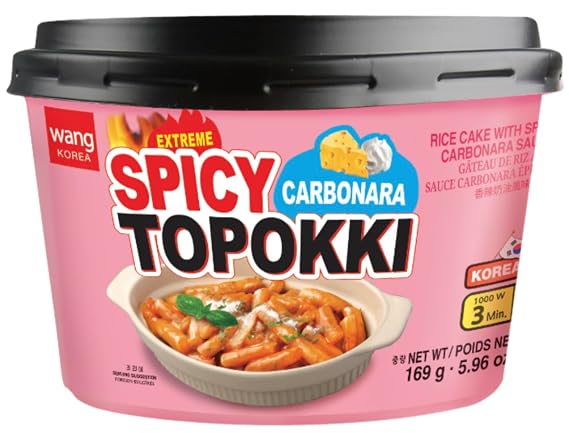 Wang Spicy Carbonara Tteokbokki Rice Cakes Bowl