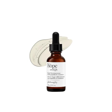 philosophy when hope is not enough facial firming serum - with vitamins C, E & hyaluronic acid - revitalizes dull complexion while reducing the look of fine lines and wrinkles - 1 fl oz