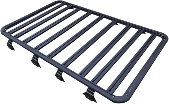 Cross Bar Frame Aluminum Car Roof Rack Luggage Telescopic Side Ladder Tailladder Compatible with Suzuki Jimny 5 Doors 3(5 Doors 200x122 cm)