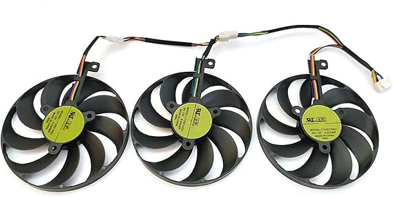 MAHIE New 1SET T129215SU FDC10H12S9-C RTX 2080 Ti GPU Fan,Fit for ASUS ROG-Strix-RTX 20802080Ti2080S2070S Gaming Video Card Cooling Fan Cheerfully (Color : T129215SU)