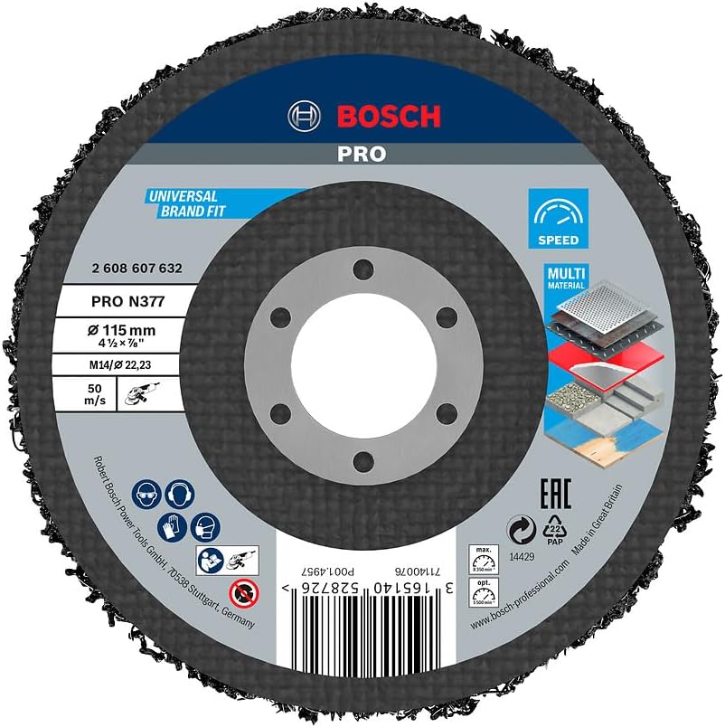 Bosch Cleaning Disc N377 Best for Metal, 2608607632