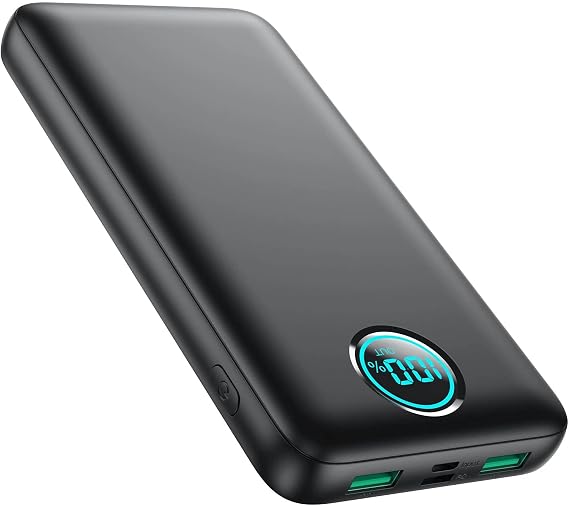 Portable Charger Power Bank 30800mAh LCD Display Power Bank,25W PD Fast Charging +QC 4.0 Quick Phone Charging Power Bank Tri-Outputs Battery Pack Compatible with iPhone,Android etc(Black)