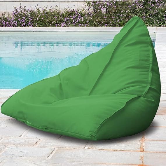 Outdoor Bean Bag Cover(Only Cover) Bean Bag Chair Waterproof Oxford Bean Bag Cover Floating Bean Bag Oversized Relaxation Soft Loung for Pool Home Outdoor Garden Beach Camp(Green)