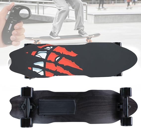Electric Skateboard with Remote Control, Waterproof Longboard Skateboard, 7 Layers Maple, 15KM Range, 25KM/H Top Speed, for Beginners Adult Riding Around the City B
