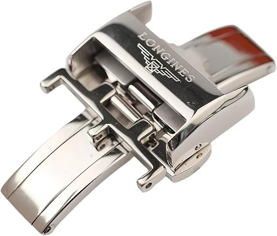 Double Push Button Watch Buckle Watch Strap Folding Buckle for Longines Master Conquest Elegant L2 L4