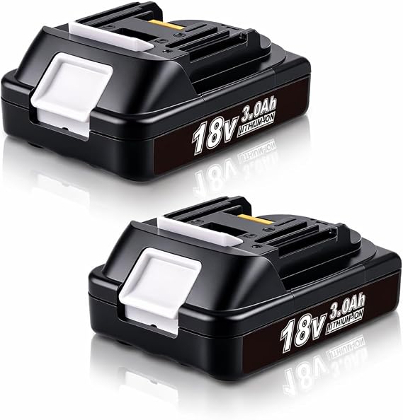VANTTECH 2Packs 3.0Ah Replacement for Makita 18v Battery BL1830B BL1815