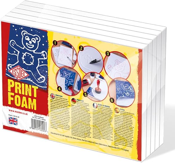 Essdee PrintFoam, A4 (210x297mm), Pack of 5 Sheets, 10/PFA4-5