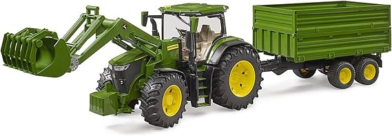 bruder BR03155 John Deere 7R 350 Bucket Tractor And Trailer