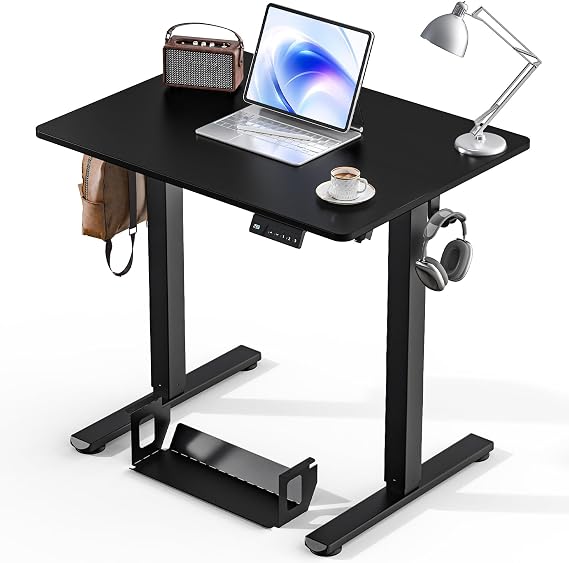 Kingant Standing Desk, 32x24 Inch Electric Height Adjustable Computer Desk