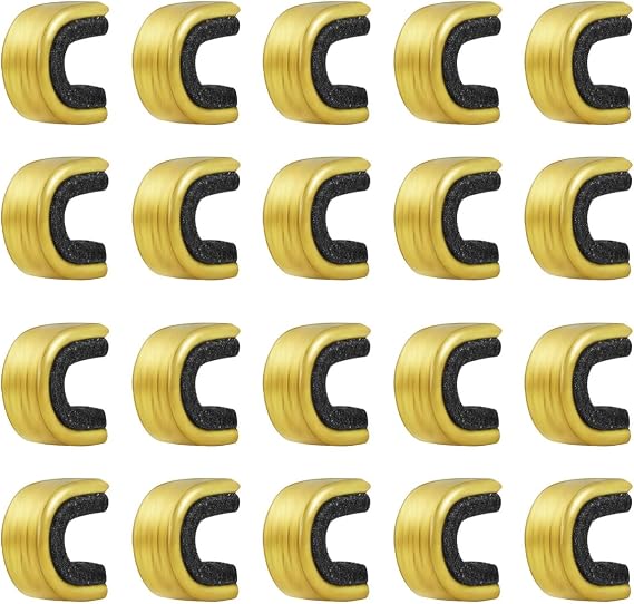Nicear 20 Pcs Archery String Cam Points Brass Nocking Points with Non-Slip Nylon Lining for Compound and Recurve