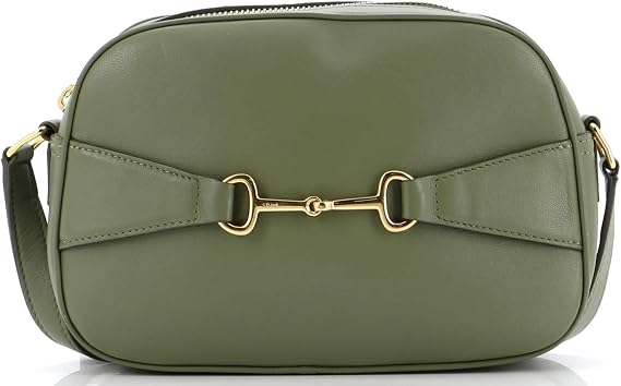 Pre-Loved Crecy Camera Bag Leather, Green