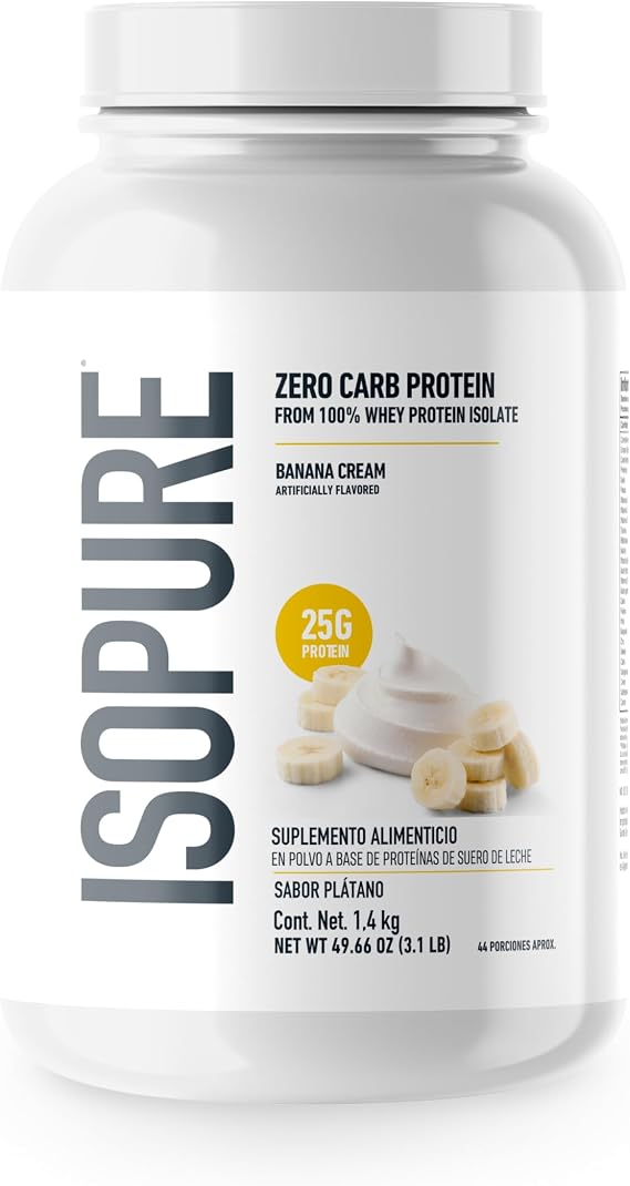 Nature'S Best Isopure Banana Cream (Zero Carb), 3-Pound Tub