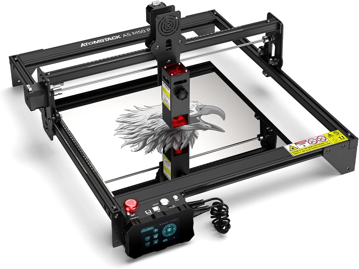 ATOMSTACK 40W A5 M50 Pro ATOMSTACK Laser Engrave, DIY CNC Laser Cutter and Engraver Machine, Cut 20mm Wood 15mm Acrylic, Direct Engraver Stainless Steel Metal