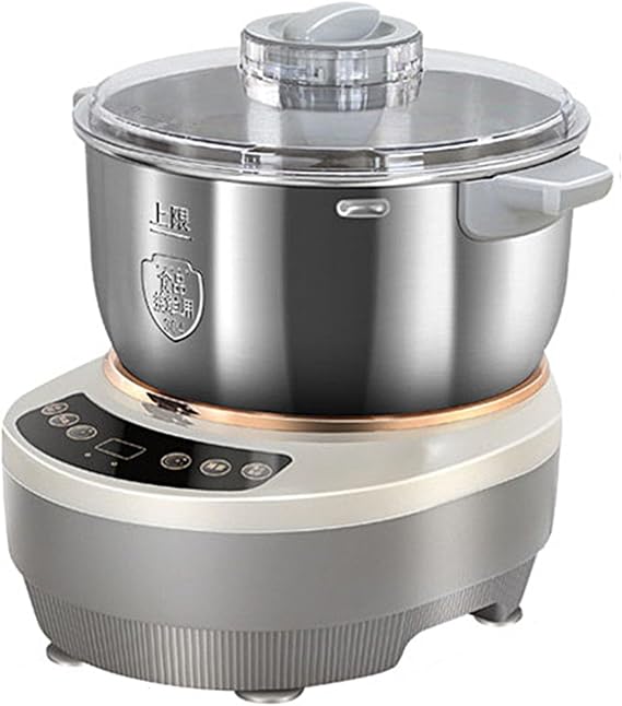 Dough Maker with Ferment Function,Large Capacity Electric Dough Mixer for Baking Bread Dough&Pizza Dough,304 Stainless Steel,Microcomputer Timing,Face-up Touch Panel,5L