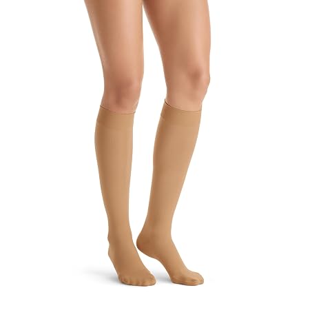 BSN Medical 119406 Jobst Compression Stocking, Knee High, Closed Toe, 15-20mmHg, Medium, Suntan