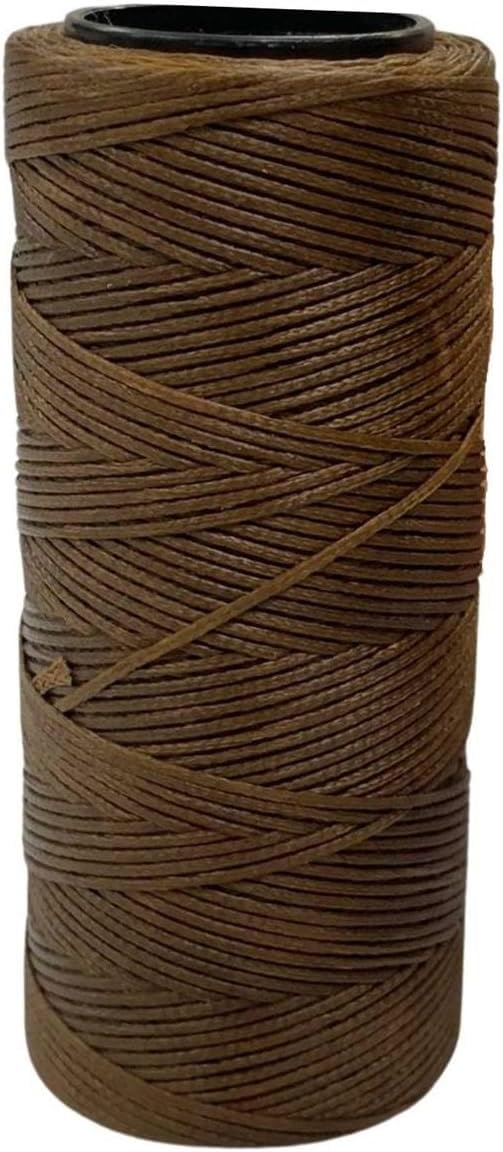 Deri El Dikişi İçin Mumlu İplik 1 Mm 100mt 1 Adet(leathercraft, Deri Hobi) (Kahverengi 07)