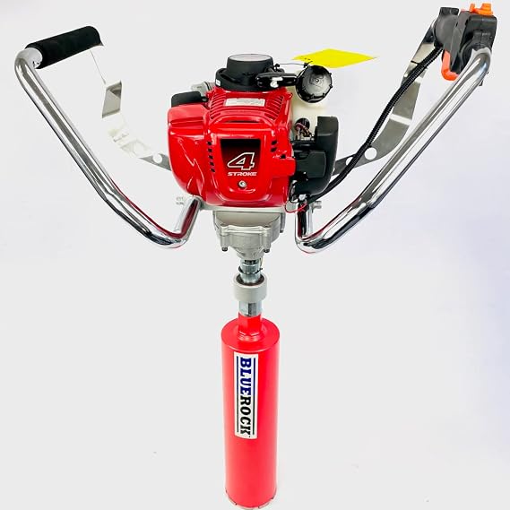 BLUEROCK GCD4 Gasoline Handheld Core Drill - 4-Stroke Motor Portable Concrete Rock Coring Drill