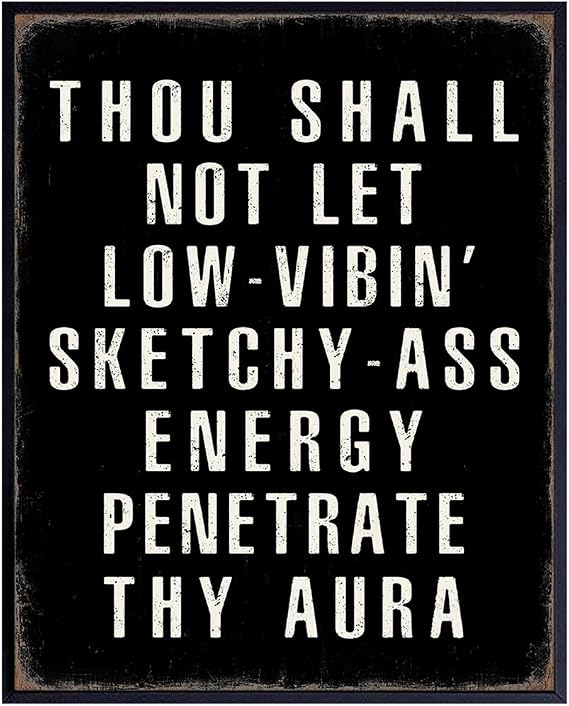 Motivation Quotes Wall Art - Funny Quotes Wall Art & Decor - Funny Sayings Wall Decor - Positive Poster - Entrepreneur Gifts - Home Office Decor - Man cave Sign - Inspiration - UNFRAMED 8x10 Print