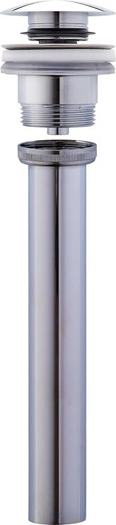 Push-open waste with tail-piece