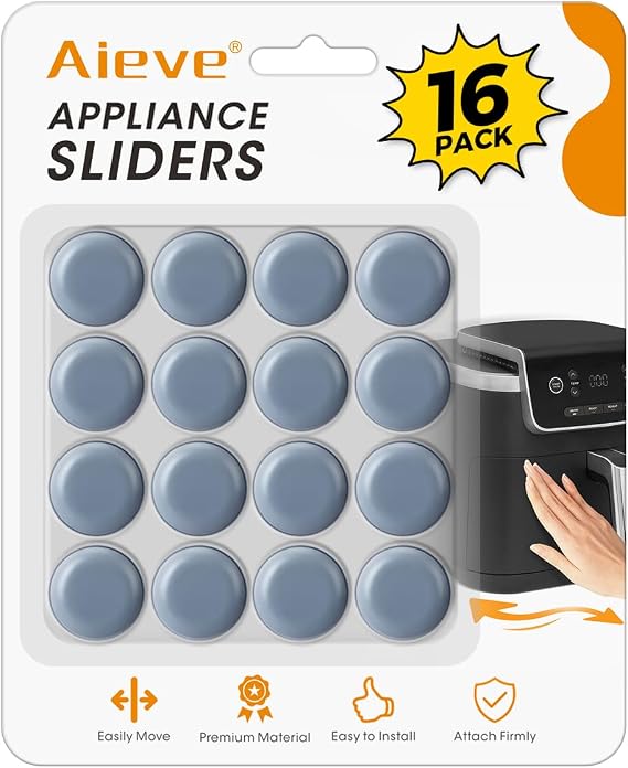 Aieve Appliance Slider, 16 Pcs Self Adhesive Appliance Rollers