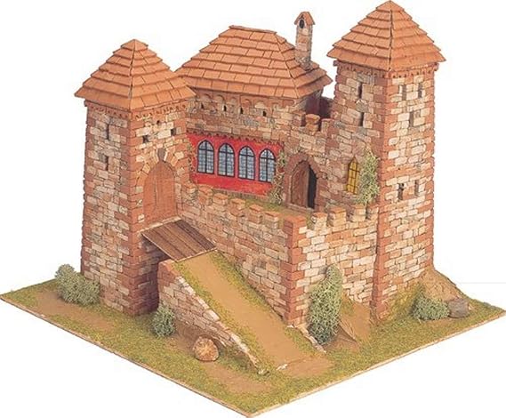 Domus Kits Domus Kits40906 Scale 1:65 "Medieval Burgen 6 Coreva Castles Model (3308-Piece)