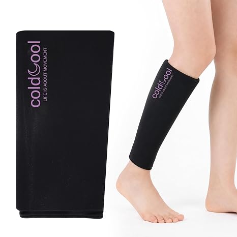 Coldcool Knee Ice Pack Wrap for Meniscus Tear & ACL Recovery - Reusable Gel Cold Compression Sleeve.