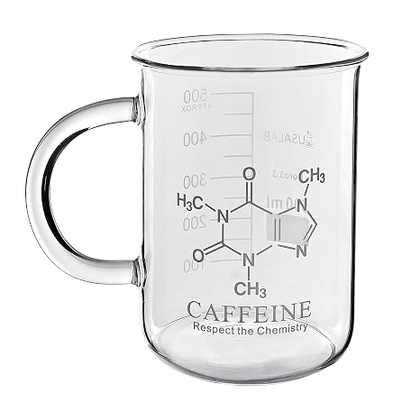 500ML Coffee Mug Beaker Borosilicate 3.3 - USAlab