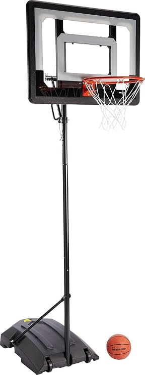 SKLZ Pro Mini Hoop Outdoor Basketball System with Adjustable-Height Pole and 7-Inch Ball, HP08-000