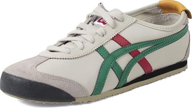 Onitsuka Tiger Unisex Mexico 66 Shoes, Birch/Green, 4