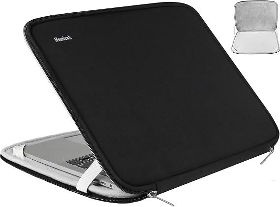 Laptop Case, Shockproof Protective Computer Sleeve Carrying Flip Cover Bag | Laptop Case, Briefcase Carrying Computer Bag Case Compatible with 15.6 Inch HP, ASUS, Lenovo, Acer, Notebook, Computer, Black