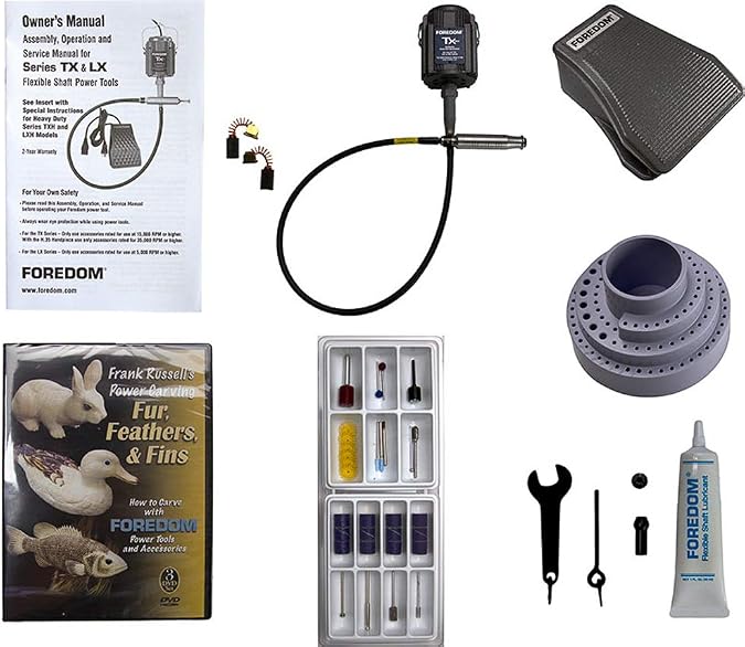 Foredom 5400 TX Motor, Woodcarving Kit
