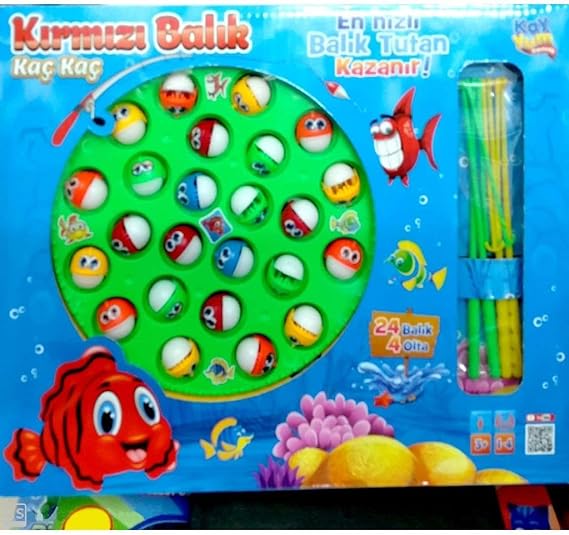 4010 Pilli Müzikli Balık Yakalama - Tutma Oyunu Kırmızı Balık Kaç Kaç, Çok Renkli, large