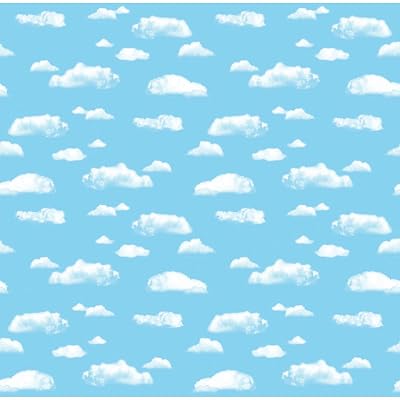 Fadeless PAC56465-1 Bulletin Board Art Paper, Clouds, 48 x 50