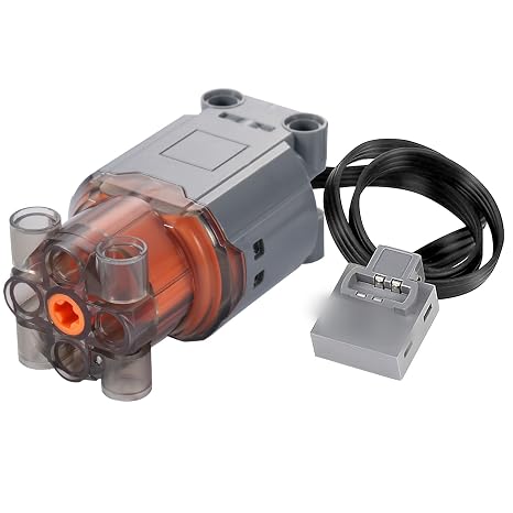 Servo Motor Power Function, APKLVSR L-Motor, Electric Toy Motor Compatible with Technology Series, for Technology Remote Controlled Electric Building Block Model Series