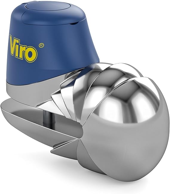 Viro 155.47 Pack in Double Blister Pack of Locker Cabinet, Chrome Finish, 10 mm Rod