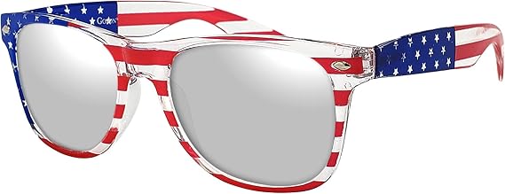 Goson American Flag Mirror Novelty Decorative Sunglasses