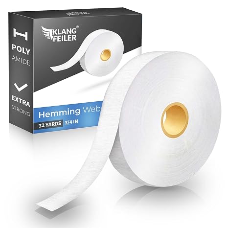 Klangfeiler Iron on Hemming Tape - Extra Strong - 3/4In32Yd- Iron Required