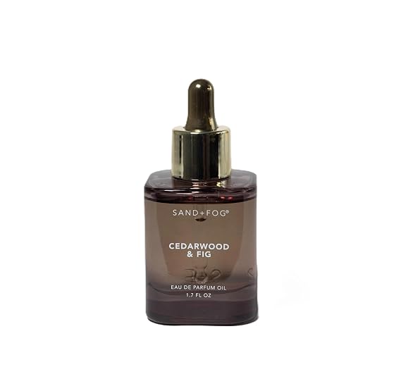 Sand + Fog Cedarwood & Fig Eau de Parfum Oil, 1.7 fl oz, Dropper Bottle