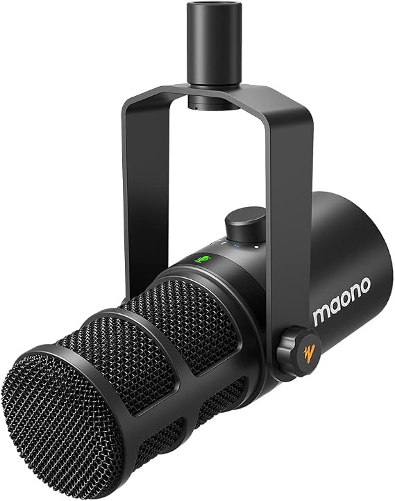 MAONO PD400X Dynamic Microphone, USB/XLR Podcast PC Mic with Software