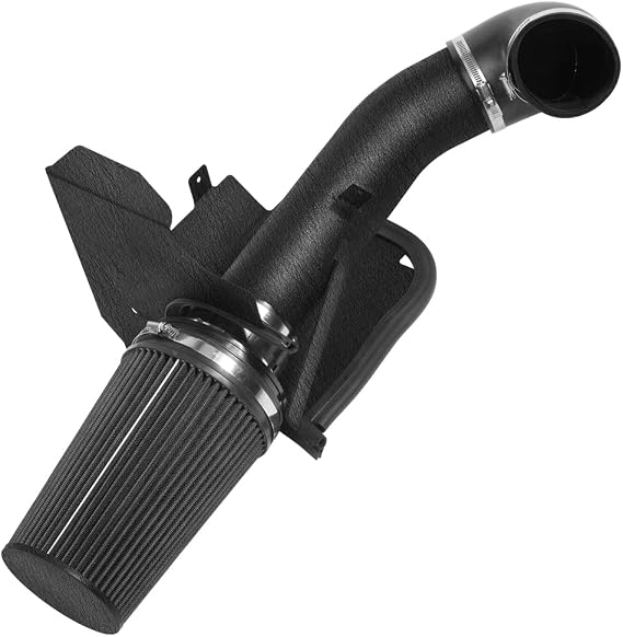 4" inches Performance Cold Air Intake Kit with Filter & Powder Coated Intake Tube Pipe for 99-06 GMC Chevy 1999 2000 2001 2002 2003 2004 2005 2006 V8 4.8L/5.3L/6.0L (Black&Black)