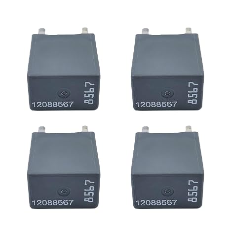 4 Pack GM Relay 12088567 GMC Multipurpose Ac Compressor Clutch Relay For Buick Cadillac Chevrolet GMC Pontiac Ecm Flashers Strater Ignition Horn