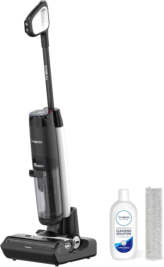 Tineco Floor ONE S7 FlashDry Smart Cordless Wet Dry Vacuum Cleaner, Long Runtime, Great for Sticky Messes, Self-Cleaning, 158FHot Air FlashDrying,