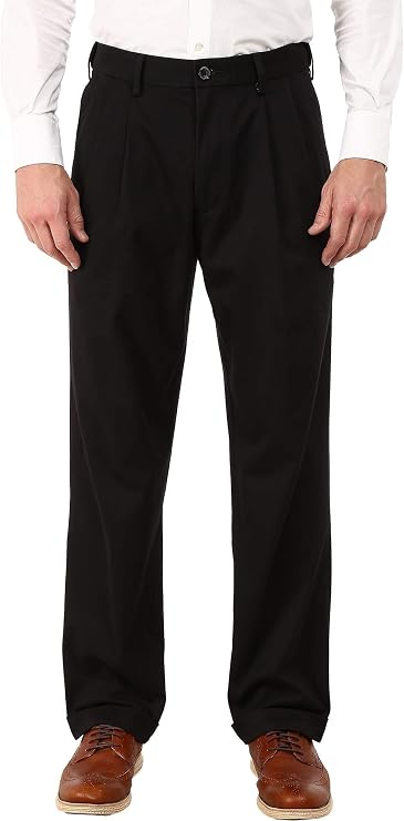 Dockers Mens Relaxed Fit Comfort Khaki Pants - Pleated