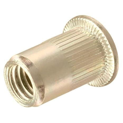 BCP Fasteners #10-24 Zinc-Plated Flat Head Rivet Nuts, 100 Pack